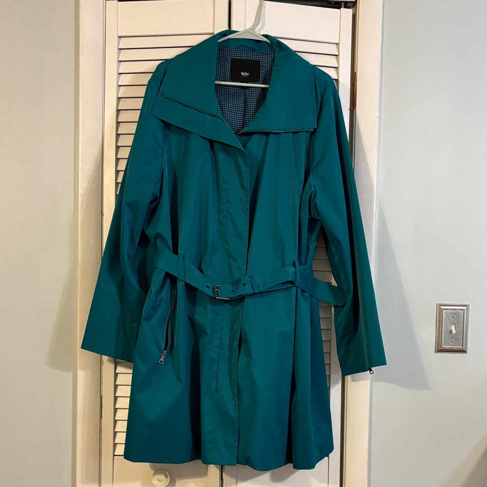 Mossimo Teal Trench Coat for Women